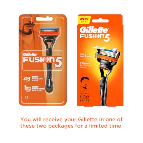 Gillette Fusion Manual Razor for Men with styling back blade for Perfect Shave and Perfect Beard Shape - Image 4