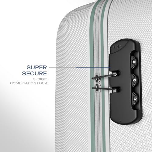 Safari Ray Neo 8 Wheels Set of 2 (Cabin + Medium) Trolley Bags, Hard Case Polycarbonate 360 Degree Wheeling Luggage for Men & Women, Travel Bag Suitcase for Travel, Trolley Bags for Travel, Cloud Grey - Image 6