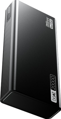 boAt 20000 mAh 35 W Compact Pocket Size Power Bank(Onyx Black, Lithium-ion, Fast Charging, Quick Charge 3.0 for Mobile, Tablet, Earbuds) - Image 2