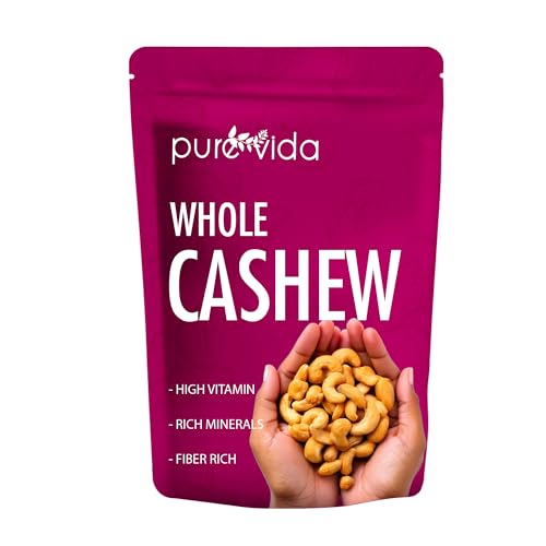 Purevida Cashews 450gm | Rich in Protein, Healthy Fats & Antioxidants | Supports Heart Health & Energy Boost | Crunchy & Delicious | Gluten-Free | Ideal for Snacking, Cooking & Baking - Image 4