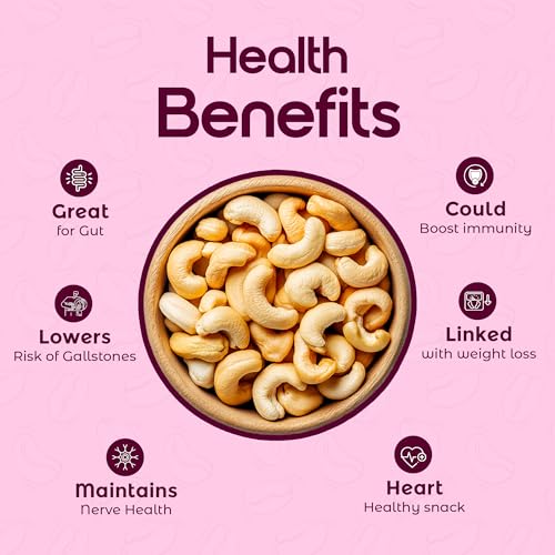 Purevida Cashews 450gm | Rich in Protein, Healthy Fats & Antioxidants | Supports Heart Health & Energy Boost | Crunchy & Delicious | Gluten-Free | Ideal for Snacking, Cooking & Baking - Image 7