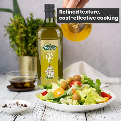 Fragata Pomace Olive Oil 1 Litre All purpose cooking oil for everyday Indian cooking | Ideal for deep frying, roasting, baking - Image 4
