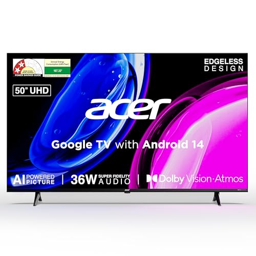 acer 127 cm (50 inches) Ultra I Series 4K Ultra HD Smart LED Google TV AR50UDGGU2875BD