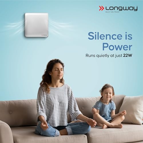 LONGWAY FreshX 6 Inch 150 mm Energy Efficient Exhaust Fan | High Speed Powerful Motor | Noiseless Operation | Rust Proof | Suitable for Bathroom, Kitchen, Office (White) - Image 7