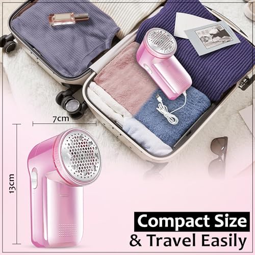 GLUN® Lint Remover for Clothes Fuzz Remover for All Woolen Clothes, USB Port, Lint Remover for Clothes, Sweaters, Blankets - Image 5