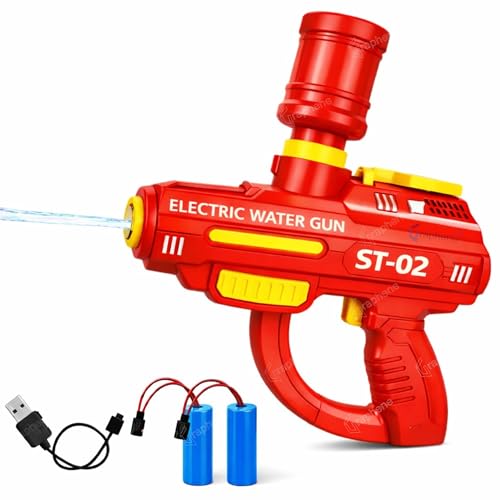 GRAPHENE Holi Pichkari Automatic Electric Water Gun for Kids High Pressure Rechargeable Battery Long Range Blaster Squirt Premium Water Pistol Spray Holi Toy Gun Summer Fun Pool Outdoor 4+ Boys Girls - Image 2