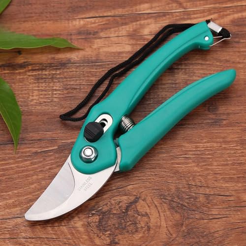 Cinagro Hand Pruner Cutter - 1 Pc, Heavy Duty Gardening Tools Grass Cutter, Plant Cutter for Home Garden, Wood Branch Trimmer, Garden Tools Grass Cutting Accessories (Steel Blades, Assorted)