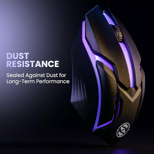 M27 Wired USB Optical Gaming Mouse, 1000 DPI Precision | Ergonomic Gaming Design with LED Light, 3 Buttons, Plug & Play, 1.1m Cable, Lightweight USB mouse for PC, Laptop, Mac & Windows (Black) - Image 3