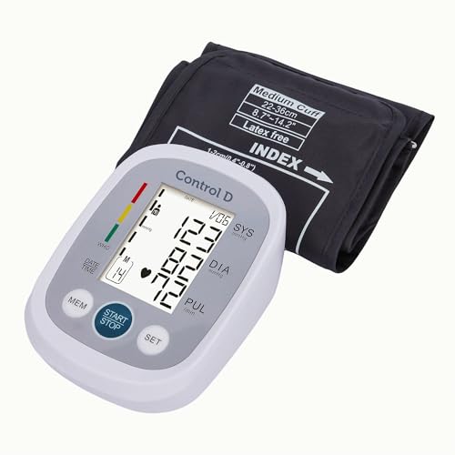 Control D Homely CPort BP Monitor Automatic Accurate Digital Blood Pressure Checking Machine Upper Arm Portable BP Machine (White, Silver) - Image 3