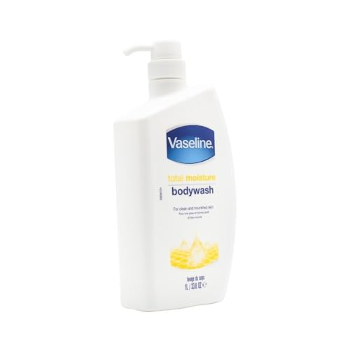 Vaseline Total Moisture Body Wash Pump Bottle for Healthy, Fresh Skin, Washes Away Dirt & Impurities, Fights Skin Dryness, Easy to Rinse, Gentle Body Cleanser for Nourished & Smooth Skin, 1L - Image 3