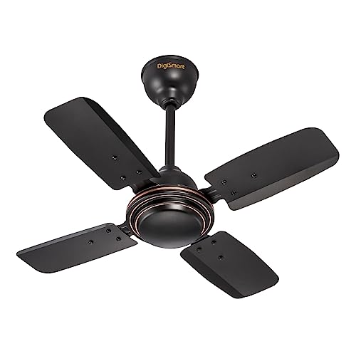 DIGISMART Uphaar 600 MM Ceiling Fan 850 RPM High Speed Air Delivery with 4 Blades, Anti-Dust Coating, 2 Years Warranty - Uphaar Brown