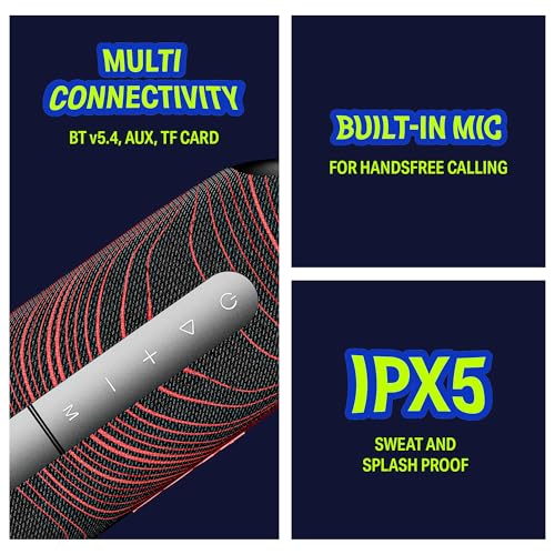 Boat 2025 Launch Stone Arc, 20W Signature Sound, 58mm Drivers, Upto 12 Hrs Battery, RGB LEDs, TWS Feature, IPX5, BT v5.4, w/Mic, Bluetooth Speaker, Wireless Speaker, Portable Speaker (Raging Black) - Image 7