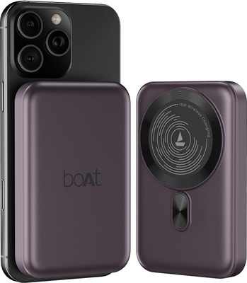 boAt 10000 mAh 22.5 W Wireless With MagSafe Compact Pocket Size Power Bank(Purple, Lithium Polymer, Fast Charging, Quick Charge 3.0 for Mobile) - Image 2