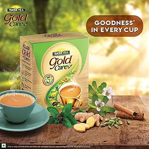 Tata Tea Gold Care 500 gram, Goodness Of Cardamom, Ginger Powder, Tulsi, Brahmi & Mulethi, Natural Ingredients, Exquisite Blend Of Tea, Rich In Taste, Black Tea - Image 7