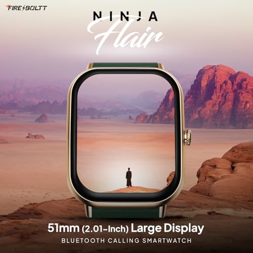 Fire-Boltt Ninja Call Pro Max Bluetooth Calling Smart Watch, 2.01″ HD Display, 120+ Sports Modes, Health Suite, AI Voice Assistance, SpO2 & Heart Rate Monitor Smartwatch for Men & Women - Green - Image 3