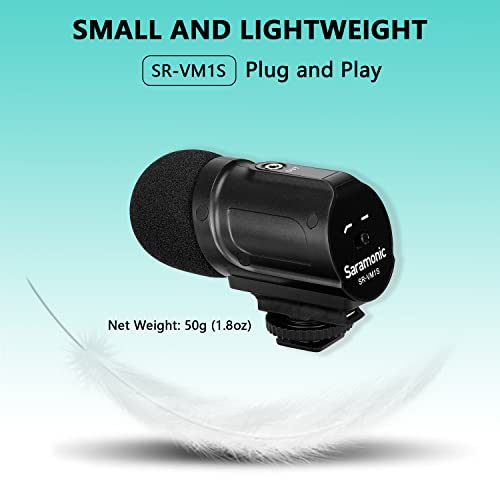 Saramonic SR-VM1S Cardioid Unidirectional Condenser Microphone for DSLR Cameras, Camcorders - Image 5