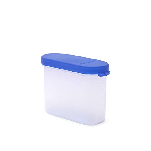 Mahaware Modular Mini Oval Plastic Fridge Door Kitchen Container Set, 150ml, Set of 12, Blue - Image 2