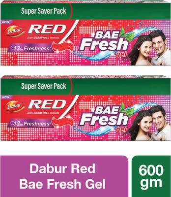 Dabur Red Bae Fresh Gel Fights Bad Breath, Cavity Germs & Plaque 12hr Freshness Toothpaste(600 g) - Image 2