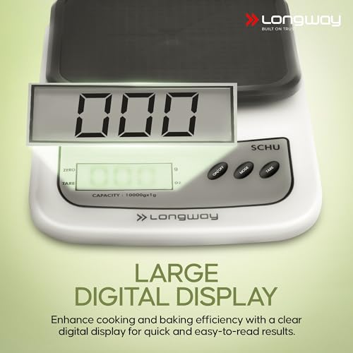 Longway LWKWS01 Multipurpose Portable Digital Kitchen Weighing Scale |Weight Machine With Back Light LCD Display | 2 Year Warranty (10 kg, Gray) - Image 5