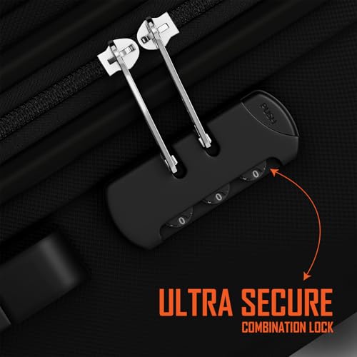 Safari Genius Alley Set of 3 (Cabin + Medium + Large) Trolley Bags, Hard Case Polypropylene, 4 Wheels, 360 Degree Wheeling Luggage, Suitcase for Travel, Black - Image 4