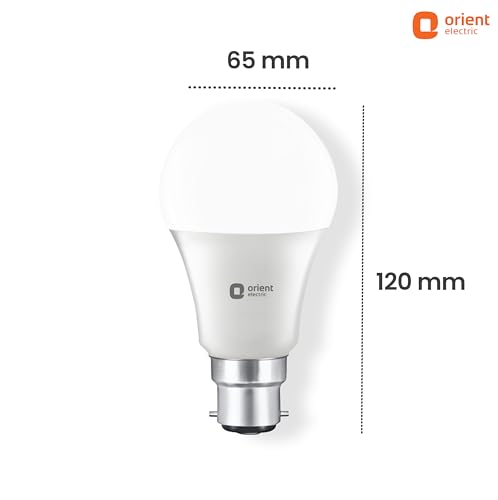 Orient Electric 12W High Glow LED bulb| 180-degree wide beam angle| Voltage surge protection up to 4 kV| 6500K, Cool White| B22d base| Made in India| Pack of 6 - Image 5
