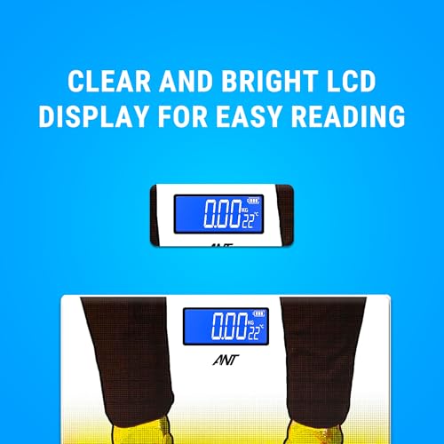 ANT Flora Sports Weight Machine for Body Weight Digital Bathroom Scale for Human body Weight measurement with Wide LCD Display Thick Tampered Glass for Home & Gym with 30 Months Warranty - Image 7