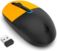 Archer Tech Lab Precision 300 Wireless Mouse, Dual Mode Bluetooth /2.4GHz USB Nano Dongle Wireless Ambidextrous Optical Gaming Mouse with Bluetooth(Orange, Black) - Image 3