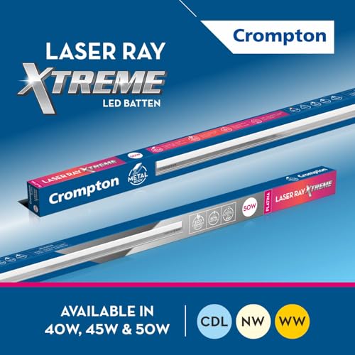 Crompton Laser Ray Xtreme 50W | Energy Efficient LED Tubelight for Home & Office (Pack Of 2) - Image 5