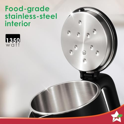 Wonderchef Onyx Cool-touch Digital Kettle, 1.8 L, Stainless-steel Interior, 1350W, Choose from 4 Temperature Modes, Rapid Boiling in 5 Mins for Tea, Coffee, Instant Food, Auto Shut-off, 2-Yr Warranty - Image 4