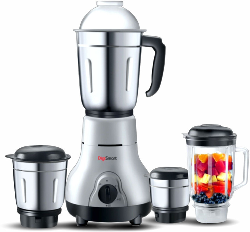 DIGISMART 4 JARS 750 W Mixer Grinder(KITCHEN MATE | 4 Jars | BLACK AND GRAY)