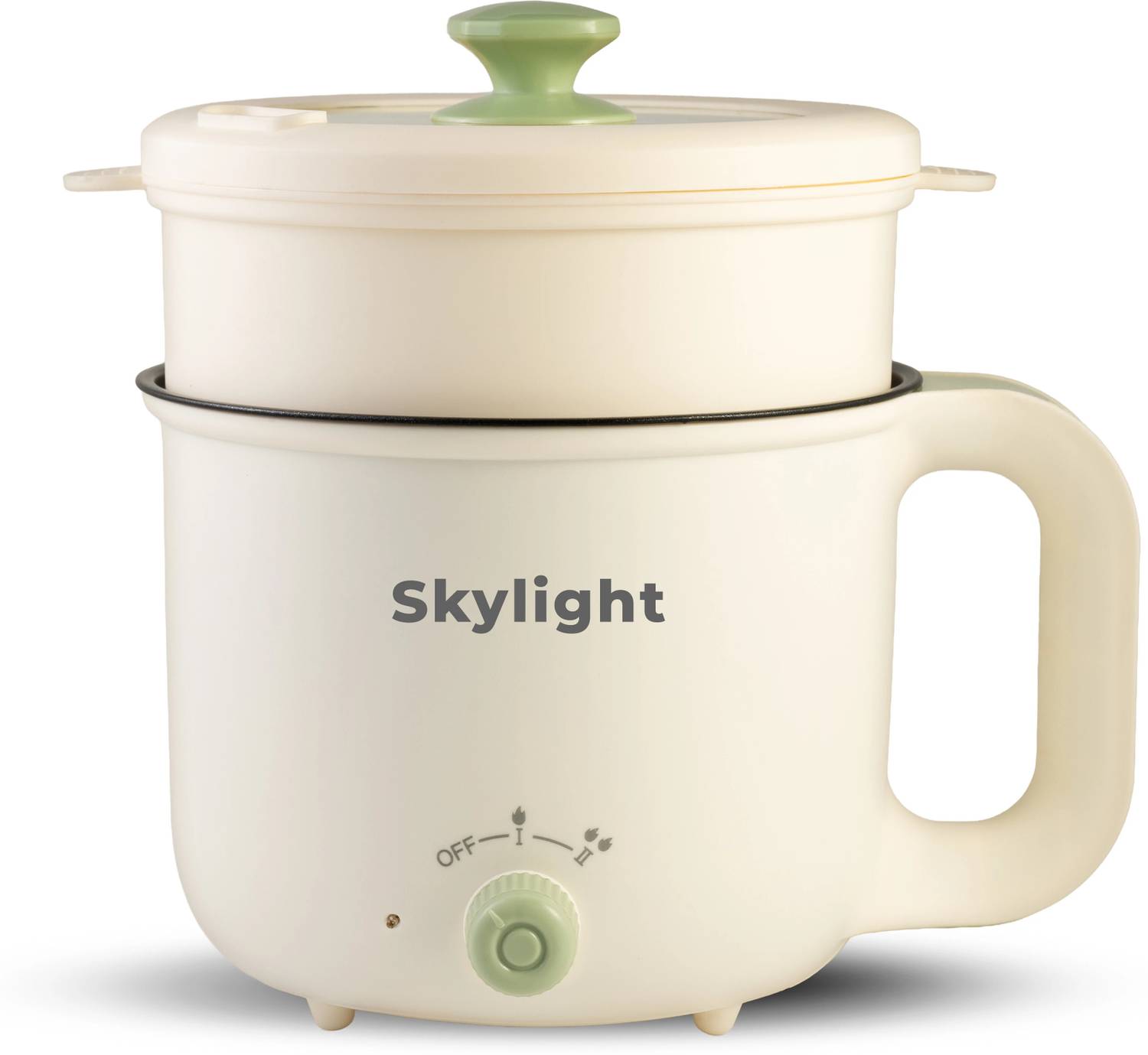 Skylight Skylight 600W Non-Stick Cooker Rice Pasta Noodles Momos Tea Coffee Egg Boiler Deep Fryer Multi Cooker Electric Kettle