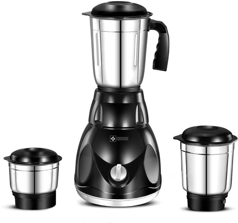 Havok 750 Watt Juicer Mixer Grinder with 3 Jars for Grinding 750 W Juicer Mixer Grinder(Black_Mixer_3Jar | 3 Jars | Black)