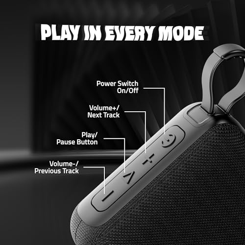 Artis BT09 Wireless Bluetooth Speaker with USB Input, TF Card Input and Hands Free Calling (Black) - Image 5