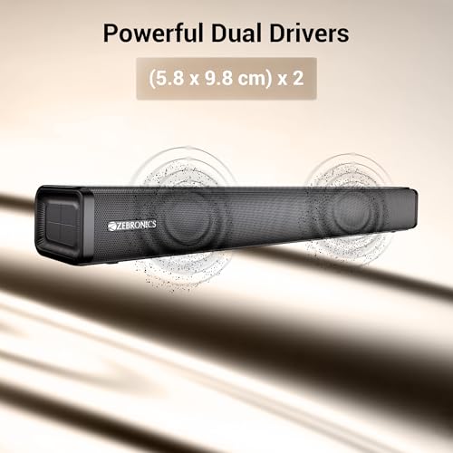 Zebronics ZEB-JUKE BAR 2500 Wireless Bluetooth Single Soundbar With Supporting Wall Mount, USB, AUX, Optical IN & Remote Control. (35 Watt, 2.0 Channel) - Image 4
