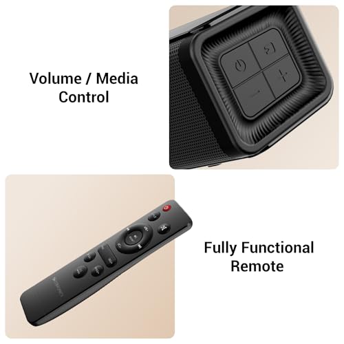 Zebronics ZEB-JUKE BAR 2500 Wireless Bluetooth Single Soundbar With Supporting Wall Mount, USB, AUX, Optical IN & Remote Control. (35 Watt, 2.0 Channel) - Image 7