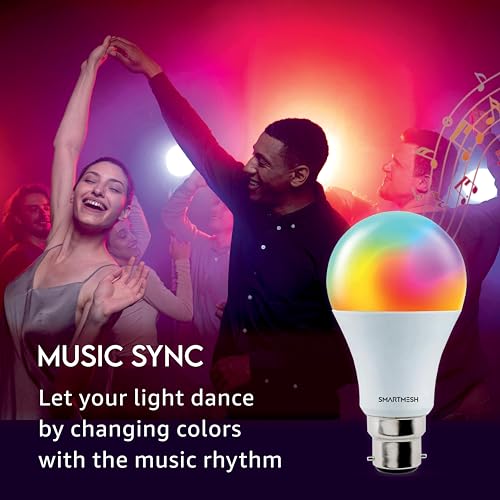 Wi-Fi RGB+CCT Smart LED Bulb Powered by Jio IoT | 9 Watt | Music Sync | Last State Memory | 16 Million Colors | Warm and Cool White | Compatible with Alexa and Google Assistant (Base B22) - Image 3