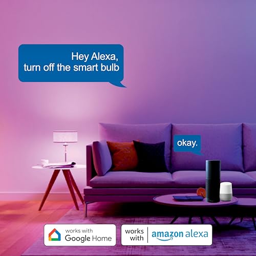 Wi-Fi RGB+CCT Smart LED Bulb Powered by Jio IoT | 9 Watt | Music Sync | Last State Memory | 16 Million Colors | Warm and Cool White | Compatible with Alexa and Google Assistant (Base B22) - Image 4