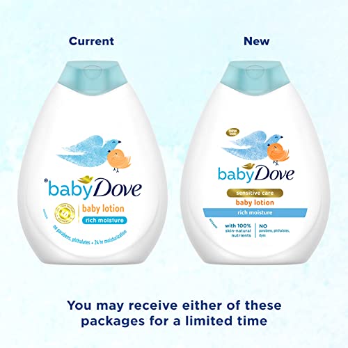 Baby Dove Rich Moisture Nourishing Baby Lotion 400 ml, With Moisturising Cream, Gentle Care for Baby's Soft Skin - Image 3
