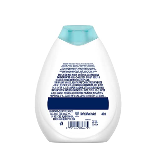 Baby Dove Rich Moisture Nourishing Baby Lotion 400 ml, With Moisturising Cream, Gentle Care for Baby's Soft Skin - Image 4