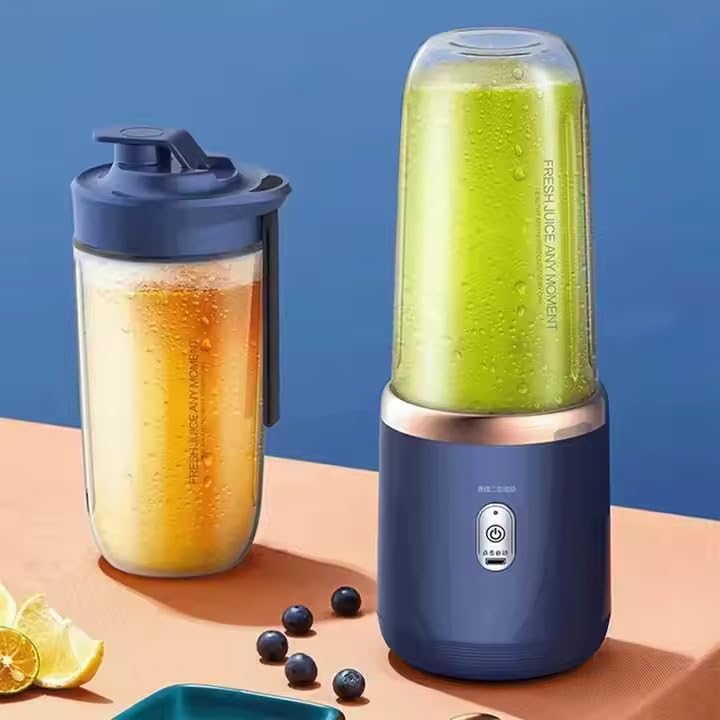 Portable Blender for Smoothies & Juices | 400ML Compact Jar for Soft Fruits | 40W Motor Crushes Ice | Auto-Stop After 40s | 1500mAh Rechargeable Juicer with Built-in Jar - Image 3