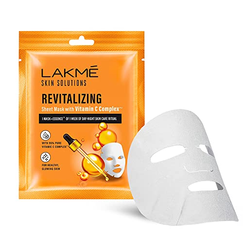 Lakme Skin Solutions Sheet Mask Revitalizing with Vitamin C 25ml