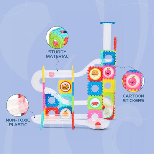 Amazon Brand - Jam & Honey Magnetic Tiles 110 Pieces for Kids | STEM Toy | Magnetic Toys | Great Birthday Gift | Toys for Kids |Educational & Creative Toy - Image 4